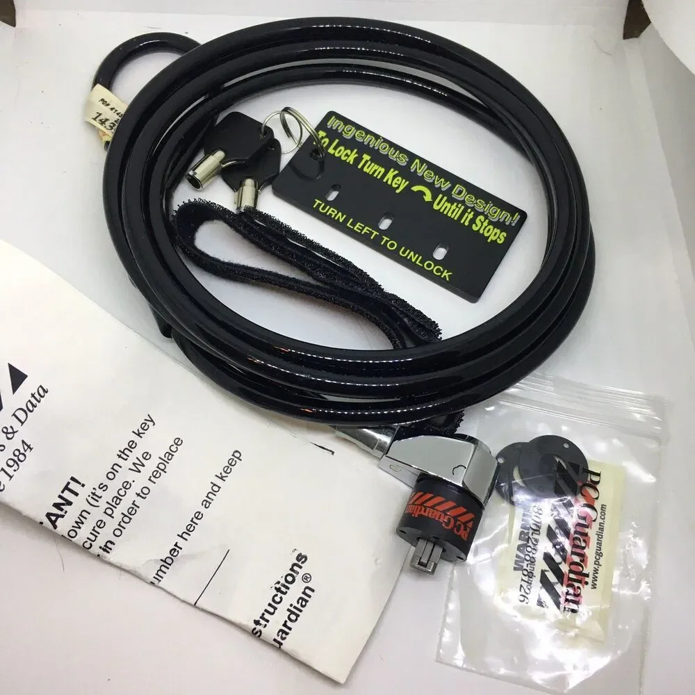 PC Guardian Combination Security Anti-Theft 6-Foot Lock Cable | Laptop / Desktop